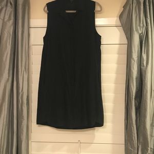 Dress, Silk, J. Crew, Black, Sleeveless, Lined